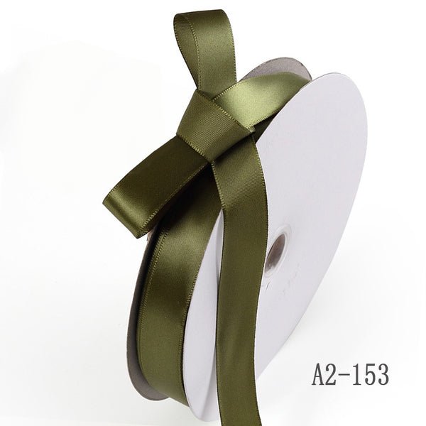 Satin Ribbon (26mm x 90metres) - Olive - PackQueen