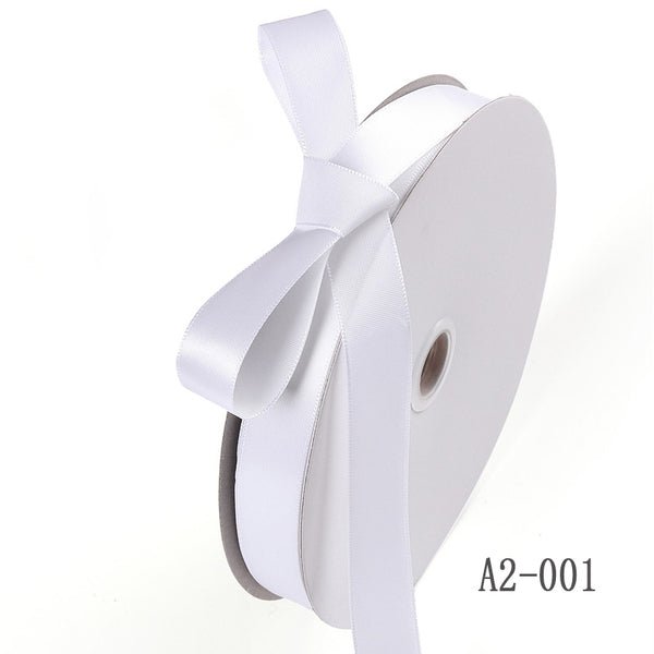Satin Ribbon (26mm x 90metres) - White - PackQueen