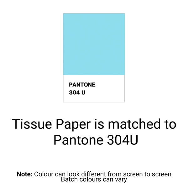 Sky Blue Tissue Paper - Acid Free 500 x 750mm (Bulk 480 Sheets) - PackQueen