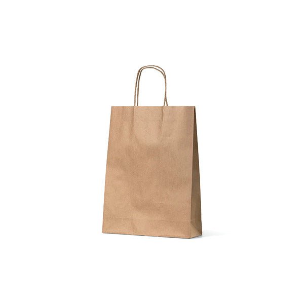 Small Brown Kraft Paper Gift Bag - 250 PACK - PackQueen