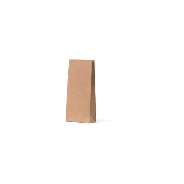 Small - Flat Bottom Brown Bag - 500 PACK - PackQueen