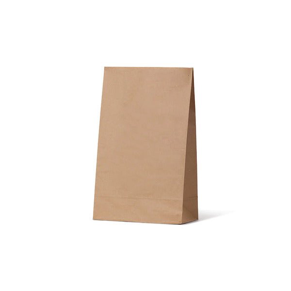 Small Supermarket - Flat Bottom Brown Bag (500 PACK) - PackQueen