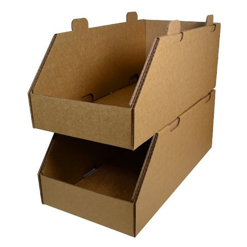 Mirca Stackable Boxes Stackable Storage Containers | Cardboard Boxes, Trays, Pick Bins