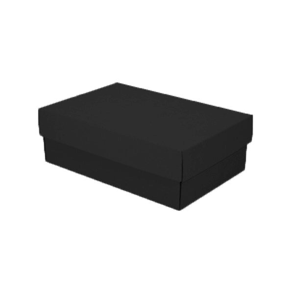 Two Piece Cardboard Shoe Box - 100mm High (Base & Lid) - PackQueen