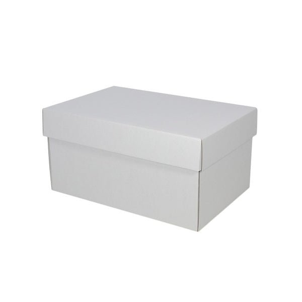Two Piece Cardboard Shoe Box - 150mm High - Base & Lid - PackQueen