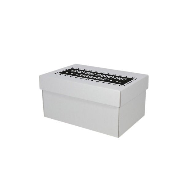 Two Piece Cardboard Shoe Box - 150mm High - Base & Lid - PackQueen